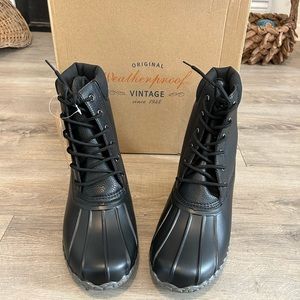 Original Weatherproof Vintage, Men’s Duck Boots, Size 10, Black, Adam II